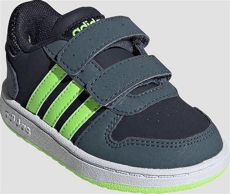 adidas hoops 2.0 cmf sneakers blauw/groen kinderen|adidas Unisex.